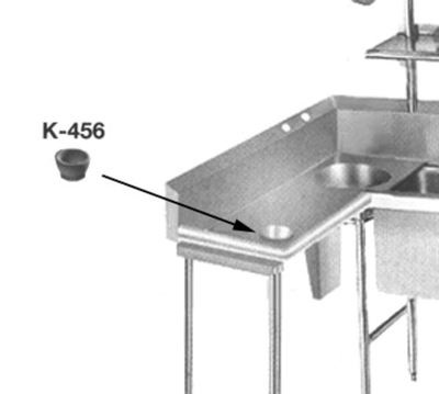 Advance Tabco K-456 Installed Scrap Block