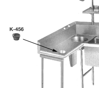 Advance Tabco K-456 Installed Scrap Block