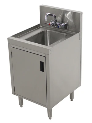 Advance Tabco PRHSC-19-12 12" W x 20" D Stainless Steel 1 Bowl Prestige Hand Sink