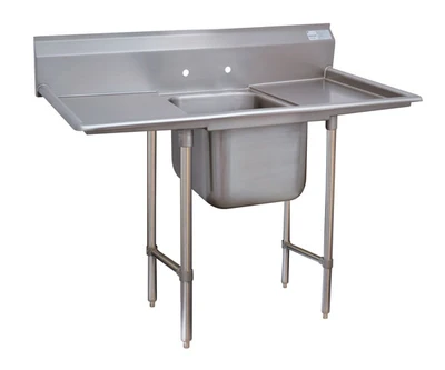 Advance Tabco 9-1-24-24RL 66" W x 28" D x 42" H 18 Gauge 304 Stainless Steel 1-Compartment Regaline Sink