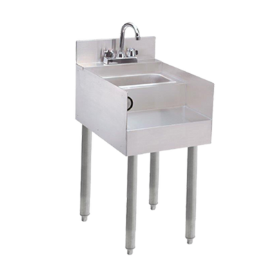 Advance Tabco SL-RS-18 18" W x 23" D x 33" H Stainless Steel Underbar Basics Blender Station with Dump Sink