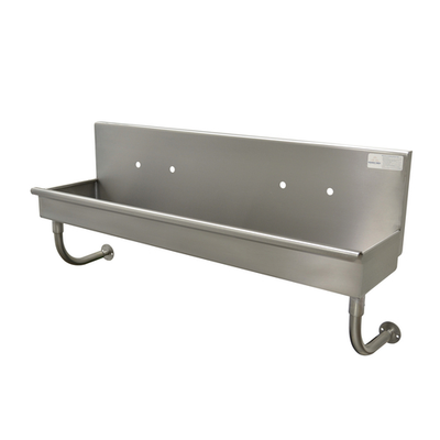 Advance Tabco 19-18-40-ADA 40" W x 19.5" D x 25.5" H 16 Gauge 304 Stainless Steel Wall Mounted Multiwash Hand Sink