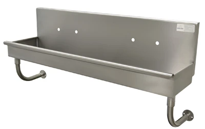 Advance Tabco 19-18-40-ADA 40" W x 19.5" D x 25.5" H 16 Gauge 304 Stainless Steel Wall Mounted Multiwash Hand Sink