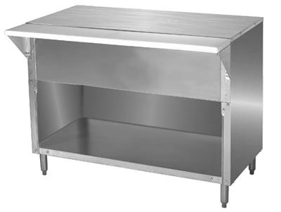 Advance Tabco STU-4-BS 62.44" W 20 Gauge 302 Stainless Steel Open Cabinet Base Solid Top Table