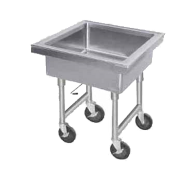 Advance Tabco 9-FMS-12 34" H x 24" W x 24" D Stainless Steel Portable Soak Sink