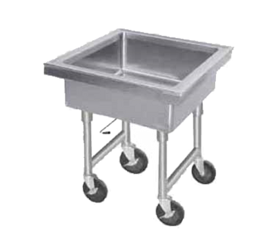 Advance Tabco 9-FMS-12 34" H x 24" W x 24" D Stainless Steel Portable Soak Sink