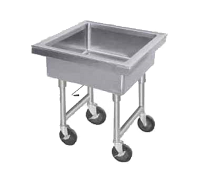 Advance Tabco 9-FMS-12 34" H x 24" W x 24" D Stainless Steel Portable Soak Sink