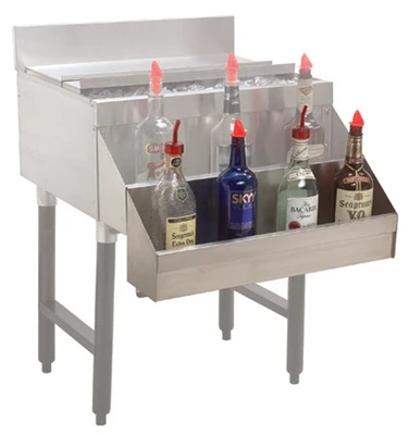 Advance Tabco SR-30H 30" W Stainless Steel Single Underbar Basics Add-On Speed Rail