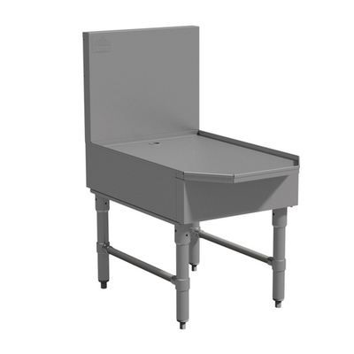 Advance Tabco PRFD-18 18" W x 30" D x 36" H Stainless Steel with 15" H Backsplash Prestige Frozen Drink Machine Stand