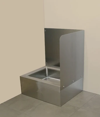 Advance Tabco K-290RD Right Side &amp; Back Wall Splash for 9-OP-48DF Mop Sink
