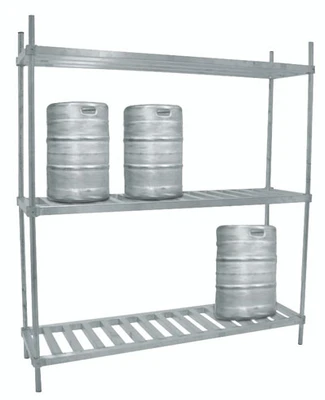 Advance Tabco KR-42 42" W x 76" H x 20" D 4 Kegs Aluminum Keg Rack