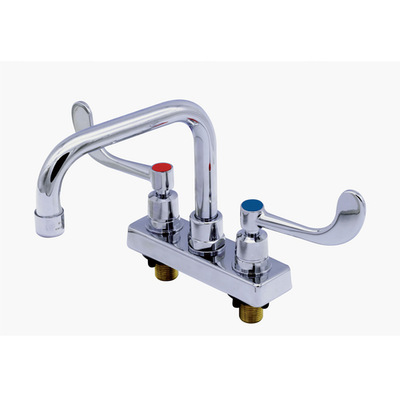 Advance Tabco K-208 8&quot; Centers Chrome Plated Deck Mounted Faucet