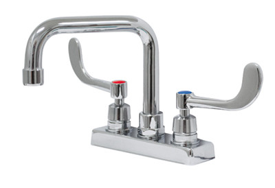 Advance Tabco K-208 8" Centers Chrome Plated Deck Mounted Faucet