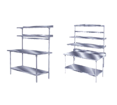 Advance Tabco SWT-144 144&quot; W Stainless Steel Double Hooks Pot Rack