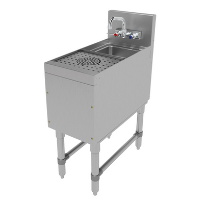 Advance Tabco PRCS-25-12 12" W x 25" D Stainless Steel Prestige Cocktail Station
