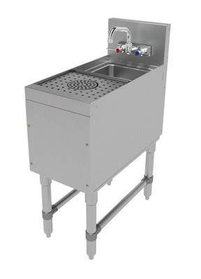 Advance Tabco PRCS-25-12 12" W x 25" D Stainless Steel Prestige Cocktail Station