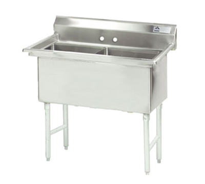 Advance Tabco FS-2-1824 41" W 14 Gauge Stainless Steel Fabricated Sink