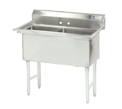 Advance Tabco FS-2-1824 41" W 14 Gauge Stainless Steel Fabricated Sink