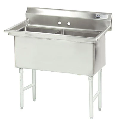 Advance Tabco FS-2-1824 41" W 14 Gauge Stainless Steel Fabricated Sink