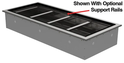 Advance Tabco DICP-4 4 Pans Stainless Steel Drop-In Cold Food Well Unit