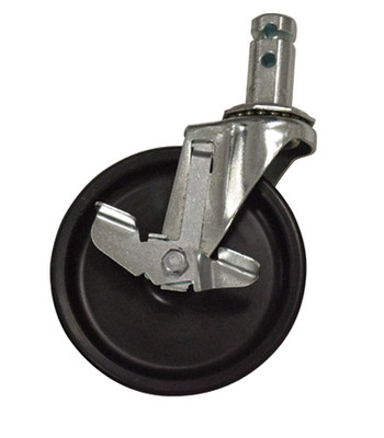 Advance Tabco RA-26 5" Dia. Swivel Bolted Stem Caster with Brake