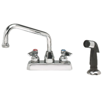 Advance Tabco A-30 4&quot; Centers Deck Mounted Swing Spout Faucet