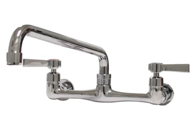 Advance Tabco K-101 8" Splash Mounted Faucet with 8" Swing Spout