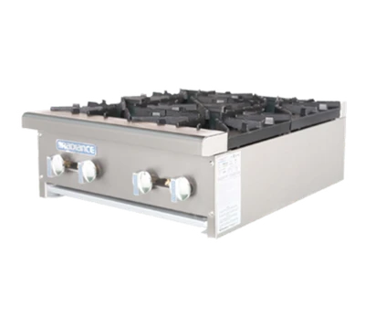 Turbo Air TAHP-24-4-LP Countertop Liquid Propane Radiance Hotplate - 128,000 BTU
