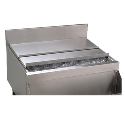 Advance Tabco PRA-SSC-24 23.5&quot; W x 16.5&quot; D Stainless Steel Prestige Sliding Cover for 24&quot; W Ice Bin