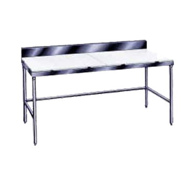 Advance Tabco TSPS-2410 120&quot; W x 24&quot; D Stainless Steel Poly-Top Work Table