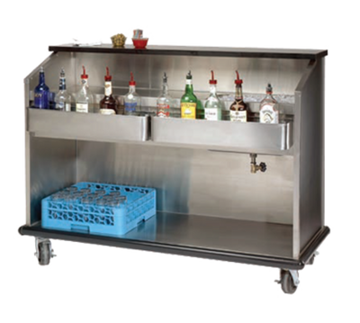 Advance Tabco AMS-5B 62.25" W Stainless Steel Interior with Open Storage Portable Bar