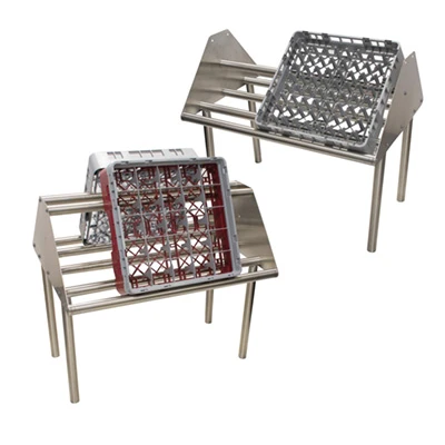 Advance Tabco DTA-79 Table Mounted Double Sided Slant Tubular Rack Sorting Shelf