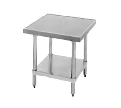 Advance Tabco SAG-MT-303 36" W x 30" D 430 Stainless Steel 18 Gauge Adjustable Undershelf Equipment Stand