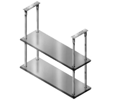 Advance Tabco DCM-18-72 72" W x 18" D Stainless Steel Double Shelf