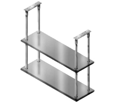 Advance Tabco DCM-18-84 84" W x 18" D Stainless Steel Double Shelf