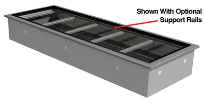 Advance Tabco DICP-5 5 Pans Stainless Steel Drop-In Cold Food Well Unit