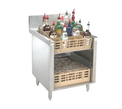 Advance Tabco PRSR-24-24 24" W x 30" D Stainless Steel Slanted Top Prestige Underbar Glass Rack Storage Unit