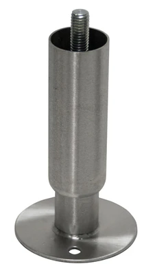 Advance Tabco TA-19L Stainless Steel Flanged Foot For Cabinet Base Units Leg