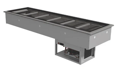 Advance Tabco DIRCP-6 6 Pans Stainless Steel Drop-In Refrigerated Cold Pan - 115 Volts