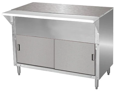 Advance Tabco STU-2-DR 31.81" W 20 Gauge 302 Stainless Steel Enclosed Cabinet Base Solid Top Table