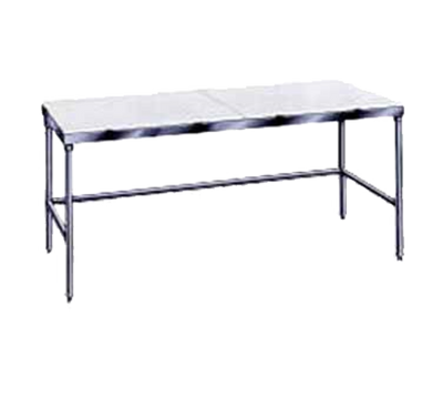 Advance Tabco TSPT-2410 120" W x 24" D Stainless Steel Poly-Top Work Table