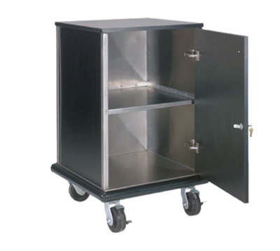 Advance Tabco AMD-2B Black Laminated Stainless Steel Mid Shelf Cash Register Stand