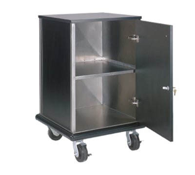 Advance Tabco AMD-2B Black Laminated Stainless Steel Mid Shelf Cash Register Stand