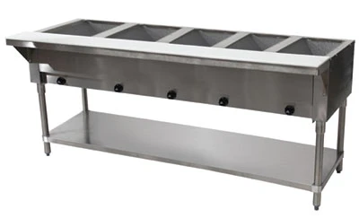 Advance Tabco HF-5G-NAT 5 Pans Stainless Steel Open Well Natural Gas Hot Food Table