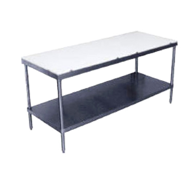 Advance Tabco SPT-308 96" W x 30" D Stainless Steel Poly-Top Work Table