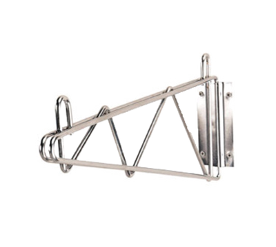 Advance Tabco SB-14 14" D Chrome Plated Single Mount Special Value Wire Shelving Wall Bracket