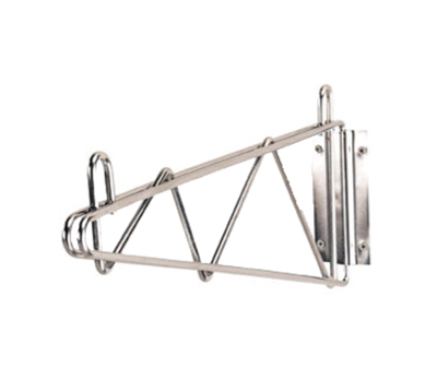 Advance Tabco SB-14 14" D Chrome Plated Single Mount Special Value Wire Shelving Wall Bracket
