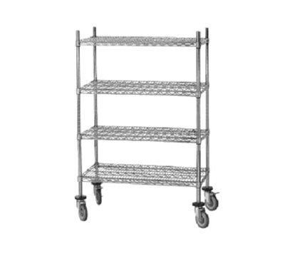 Advance Tabco MC-1848P 48" W x 18" D 4 Chrome Finish Posts Stem Caster Cart