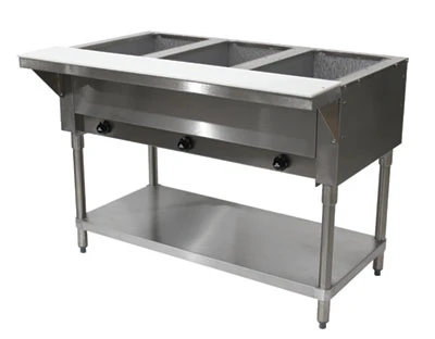 Advance Tabco HF-3G-LP 3 Pans Stainless Steel Open Well Liquid Propane Hot Food Table