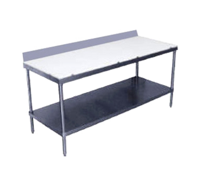 Advance Tabco SPS-305 60&quot; W x 30&quot; D Stainless Steel Poly-Top Work Table